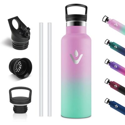 Vikastar Motswedi Thermosfles 500 ml, Roestvrijstalen Waterfles, BPA-Vrij, Thermofles, 304 RVS, Dubbelwandige, 18/8 Roestvrij Staal, Lekvrij, Waterfles voor Sport, Camping, kantoor, Lichtroze & Lichtgroen Vikastar Motswedi Thermosfles 500 ml, Roestvrijstalen Waterfles, BPA-Vrij, Thermofles, 304 RVS, Dubbelwandige, 18/8 Roestvrij Staal, Lekvrij, Waterfles voor Sport, Camping, kantoor, Lichtroze & Lichtgroen
