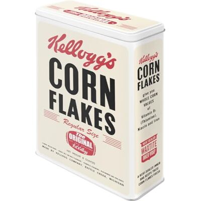 ART Retro voorraadblik XL, 4 l, Kellogg's – Retro Package original Kellogg's license product (OLP), mueslidoos, vintage design, Cadeau idee voor de keuken ART Retro voorraadblik XL, 4 l, Kellogg's – Retro Package original Kellogg's license product (OLP), mueslidoos, vintage design, Cadeau idee voor de keuken