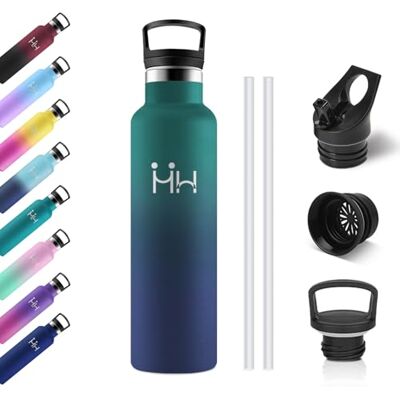 KollyKolla Drinkfles van roestvrij staal, 750 ml, thermosfles met rietje, herbruikbaar, lekvrij, BPA-vrij, thermosfles voor kinderen, kantoor, camping, werk, reizen, sportschool KollyKolla Drinkfles van roestvrij staal, 750 ml, thermosfles met rietje, herbruikbaar, lekvrij, BPA-vrij, thermosfles voor kinderen, kantoor, camping, werk, reizen, sportschool