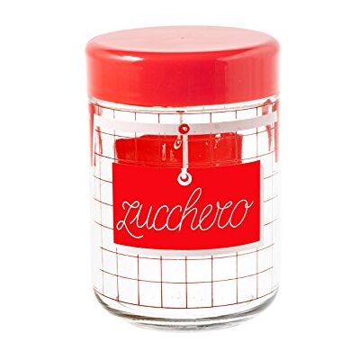 H&H H & H Pengo 264812 vaas suiker keuken, 770 cc, rood, rood/transparant H&H H & H Pengo 264812 vaas suiker keuken, 770 cc, rood, rood/transparant