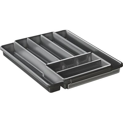 Rotho Domino Bestekbakje met 7 vakken, Kunststof (PP) BPA-vrij, antraciet, (39.7 x 34.1 x 5.1 cm) Rotho Domino Bestekbakje met 7 vakken, Kunststof (PP) BPA-vrij, antraciet, (39.7 x 34.1 x 5.1 cm)