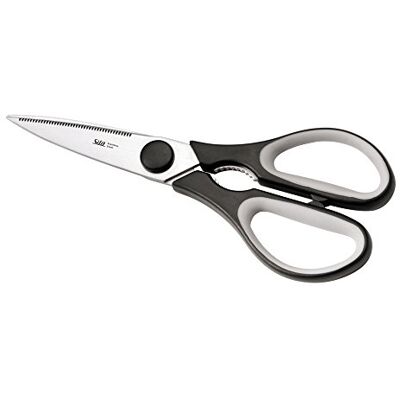 Silit Varieta Keukenschaar 21 cm, huishoudschaar met zaaggeslepen, schaar keuken, roestvrij staal, softgrip, universele schaar met flesopener Silit Varieta Keukenschaar 21 cm, huishoudschaar met zaaggeslepen, schaar keuken, roestvrij staal, softgrip, universele schaar met flesopener