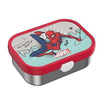Mepal , Rvs Bento Lunchbox Campus, Bento Box Kinderen, Lunchbox Voor Kinderen Met Vakjes En Vork, Lunchbox Met Clipsluiting, Vaatwasserbestendig, 750 Ml, Spiderman Mepal , Rvs Bento Lunchbox Campus, Bento Box Kinderen, Lunchbox Voor Kinderen Met Vakjes En Vork, Lunchbox Met Clipsluiting, Vaatwasserbestendig, 750 Ml, Spiderman