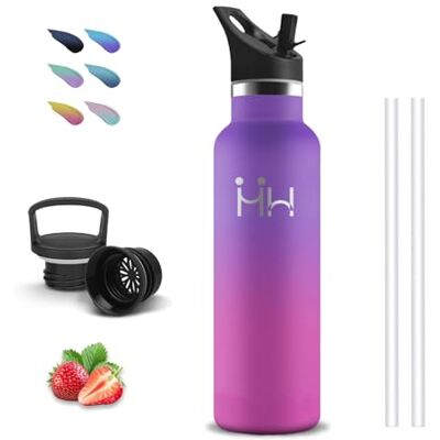 Grsta Thermische Waterfles, 750 Ml Waterfles, Bpa-Vrij, Lekvrije Waterfles Met Rietje, Roestvrijstalen Waterfles, Metalen Waterfles, 18/8 Roestvrij Staal, Waterflessen Voor Kantoren, Camping En Reizen Grsta Thermische Waterfles, 750 Ml Waterfles, Bpa-Vrij, Lekvrije Waterfles Met Rietje, Roestvrijstalen Waterfles, Metalen Waterfles, 18/8 Roestvrij Staal, Waterflessen Voor Kantoren, Camping En Reizen