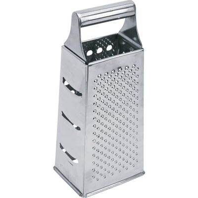 Equinox 517705 Rape 4-zijdig roestvrij staal kaasrasp 4-zijdig roestvrij staal met antislip onderkant 24 cm multifunctionele handmatige groenterasp: wortel, parmezaanse kaas, knoflook, zest Equinox 517705 Rape 4-zijdig roestvrij staal kaasrasp 4-zijdig roestvrij staal met antislip onderkant 24 cm multifunctionele handmatige groenterasp: wortel, parmezaanse kaas, knoflook, zest