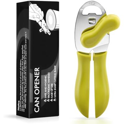 Lychico blikopener, 4-in-1 blikopener, handbediend, robuust roestvrij staal, blikopeners met multifunctionele flesopener Lychico blikopener, 4-in-1 blikopener, handbediend, robuust roestvrij staal, blikopeners met multifunctionele flesopener