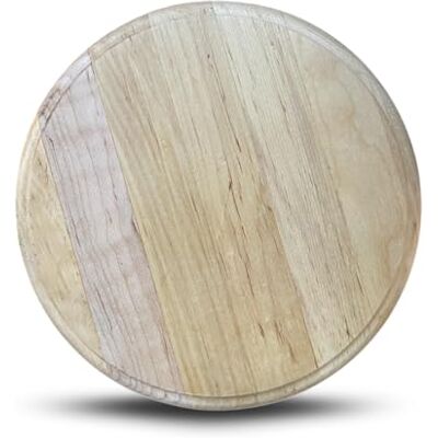 PARENCE .- Ronde houten snijplank snijstandaard, kaas, brood, worstjes 23 cm diameter, hout PARENCE .- Ronde houten snijplank snijstandaard, kaas, brood, worstjes 23 cm diameter, hout