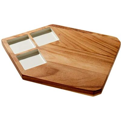 Tak Design Snijplank, Hout, Wit, 40 mm X28 mm X25 Tak Design Snijplank, Hout, Wit, 40 mm X28 mm X25
