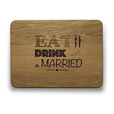 Engraved House "Wedding" Eiken Hout Snijplank Engraved House "Wedding" Eiken Hout Snijplank