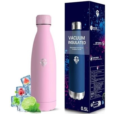 Grsta Roestvrijstalen Waterfles, 0,5 Liter Drinkfles, Bpa-Vrij, Kinderwaterfles, Lekvrij, Geschikt Voor Koolzuurhoudende Dranken, Dubbelwandige GeïSoleerde Fles, Fles Voor School, Kantoor, Camping Grsta Roestvrijstalen Waterfles, 0,5 Liter Drinkfles, Bpa-Vrij, Kinderwaterfles, Lekvrij, Geschikt Voor Koolzuurhoudende Dranken, Dubbelwandige GeïSoleerde Fles, Fles Voor School, Kantoor, Camping