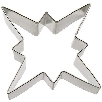 Zenker Uitsteekvormpjes ster patisserie, kerstuitsteker voor koekjes, uitsteekvorm voor koekjes en fondant, hoogwaardige koekjessnijder, keukenhulp van blik, kleur: zilver Zenker Uitsteekvormpjes ster patisserie, kerstuitsteker voor koekjes, uitsteekvorm voor koekjes en fondant, hoogwaardige koekjessnijder, keukenhulp van blik, kleur: zilver