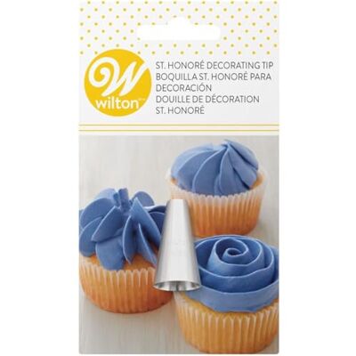 Wilton Decorating Tip Spuitmondje, St Honore RVS Spuitmond voor Spuitzak, Herbruikbaar, Voor het Decoreren van Cakes, Taarten en Cupcakes, Vaatwasserbestendig Wilton Decorating Tip Spuitmondje, St Honore RVS Spuitmond voor Spuitzak, Herbruikbaar, Voor het Decoreren van Cakes, Taarten en Cupcakes, Vaatwasserbestendig