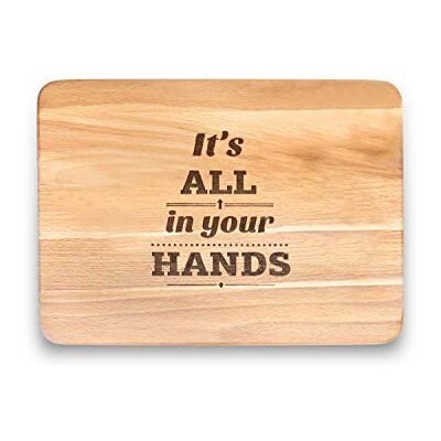 Engraved House "Your Hands" Beukenhout Snijplank Engraved House "Your Hands" Beukenhout Snijplank