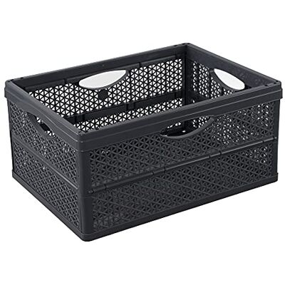 BranQ Home essential Klapdoos, praktische en universele vouwdoos met een inhoud van 32 liter, van BPA-vrije kunststof, antraciet, 5901098173209 BranQ Home essential Klapdoos, praktische en universele vouwdoos met een inhoud van 32 liter, van BPA-vrije kunststof, antraciet, 5901098173209