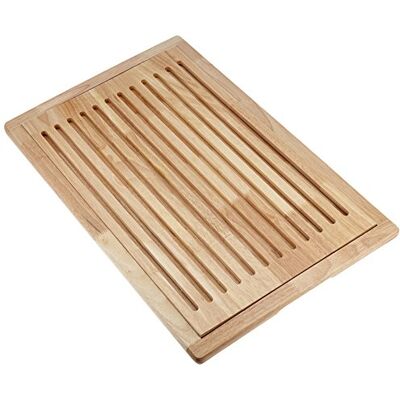 APS Broodsnijplank "Rubber Wood", snijplank, broodplank, met uitneembaar kruimelvak, op 4 antislipvoetjes, 60 x 40 cm, 2 cm hoogte, hout APS Broodsnijplank "Rubber Wood", snijplank, broodplank, met uitneembaar kruimelvak, op 4 antislipvoetjes, 60 x 40 cm, 2 cm hoogte, hout