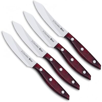 3 Claveles Koi 3C Steakmessen, 4 stuks 3 Claveles Koi 3C Steakmessen, 4 stuks