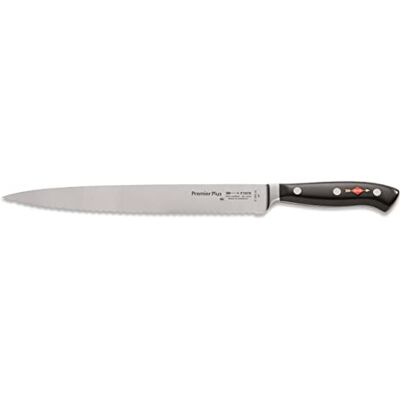 F.Dick F. DICK Premier Plus 81455262 trancheermes met gekartelde rand (lemmetlengte 26 cm, koksmes, universeel mes, keukenmes, hardheid 56 graden, mes) gelegeerd staal, grijs F.Dick F. DICK Premier Plus 81455262 trancheermes met gekartelde rand (lemmetlengte 26 cm, koksmes, universeel mes, keukenmes, hardheid 56 graden, mes) gelegeerd staal, grijs