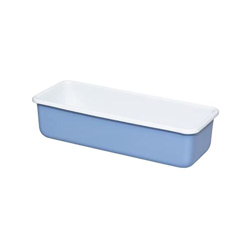 Riess , 0638-128, koningskoekenvorm 30 x 10 cm, email, CLASSIC Edition NATURE BLUE MEDIUM, 0,795 kg, 1,65 liter, 31,5 x 12,5 x 7,8 cm