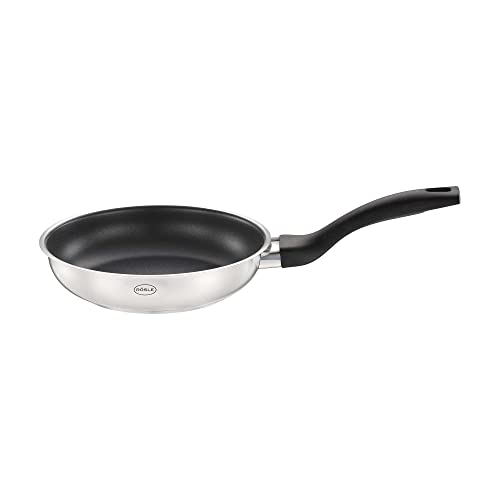 RÖSLE Basic Line ProPlex koekenpan, diameter 20 cm, universele pan met antiaanbaklaag, roestvrij staal 18/10, geschikt voor inductie en vaatwasser