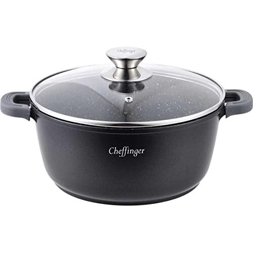 Cheffinger CF Cooking   Braadpan met deksel   20cm   Alle Warmtebronnen  DC20