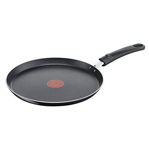 Tefal Easy Cook & Clean Crêpe-pan, 25 cm, antiaanbaklaag, thermo-signaal, temperatuurindicator, pannenkoeken, zwart, B5550933