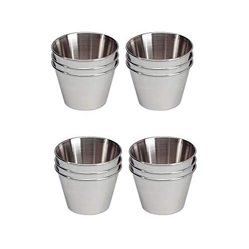 EUROXANTY ® RVS puddingvormpjes   muffinvormpjes   Non-stick oppervlakte   Ronde bakblikken   Gemakkelijk te reinigen en te verwijderen   12 stuks set   (Ø8 cm)