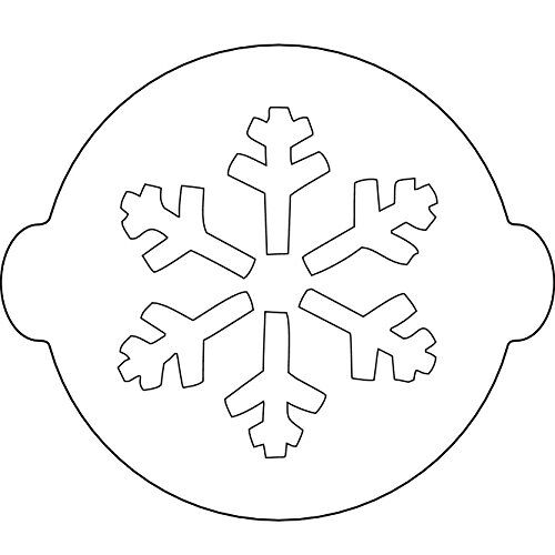 silikomart sneeuwvlokken, sjabloon voor decoratie van taarten, wit