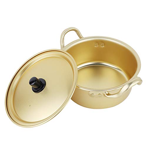 Solomi Pasta pot Ramen Pot, Geel Aluminium Pot voor Instant Noedels Ramen (3 types) (Grootte: 16cm Pot)