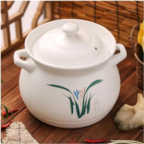 LRTYZBD Braadpan Kookpot Voorpot Keramische Stoofpot Hot Pot Aardewerk Pot voor het Maken van Stoofschotels Pap Soep, -5l