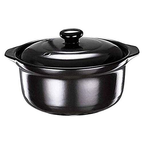 YIHANSS Klei Pot Keramische Stoofpot Braadpan Klei Braadpan Pot Terracotta Stoofpot Keramische Braadpan Klei Pot Gezond en Goede Afdichting (Grootte: Capaciteit 2.7L)