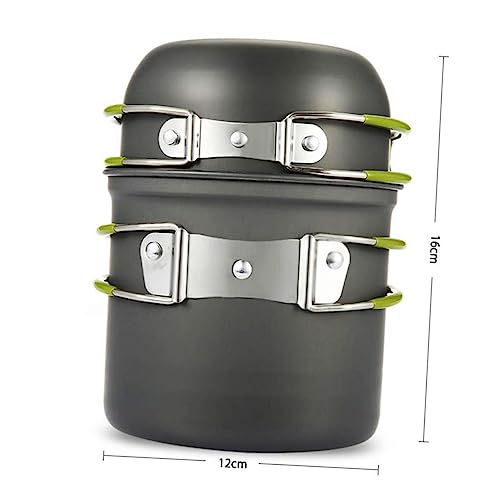 SUPVOX 1 Set Camping Pannenset Rugzak Accessoires Kookgerei Voor Buiten Kookpan Kookgerei Voor Backpacken Accessoires Voor Buiten Kook Benodigdheden Servies+sets Koken Draagbaar Ketel