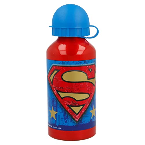 Stor Superman Symbool drinkfles van aluminium, 400 ml