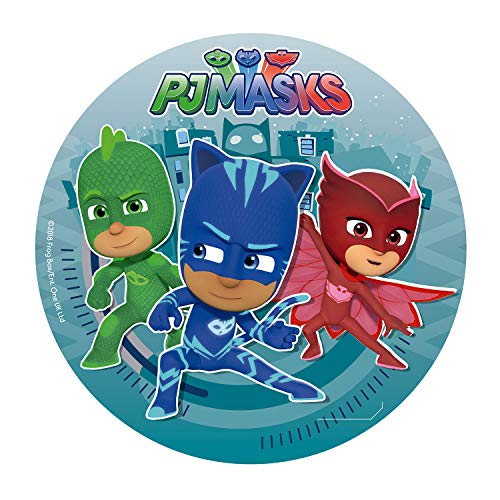 dekora Decora taartversiering van eetbaar papier PJ Masks 20 cm