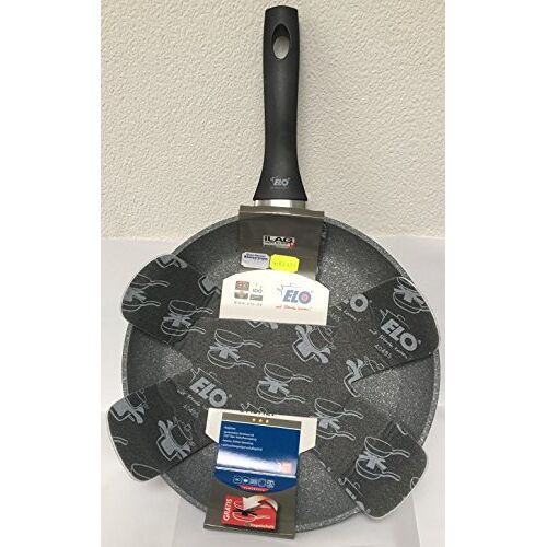 ELO Braadpan Basalt + Ø 28 cm, braadpan incl. pannenbeschermer, aluminium, zwart, geschikt voor alle warmtebronnen