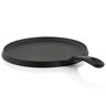 BBQ-Toro Pannenkoekenpan van gietijzer, diameter van 26 cm, voor barbecue, zwart, al ingebrand en geschikt voor inductie, voor pannenkoeken, grillpan