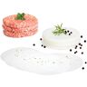 GOURMEO ® Burger papier/vel bakpapier voor burgerpers, Ø 13 cm, 1000 stuks – anti-aanbak-bakpapier/scheidingspapier voor perfecte hamburgers, Cheeseburger – om te grillen