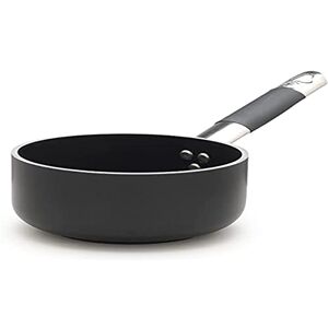 Agnelli Zwarte Aluminium Inductiepan - Hoog, Anti-aanbaklaag, 20cm Agnelli Zwarte Aluminium Inductiepan - Hoog, Anti-aanbaklaag, 20cm