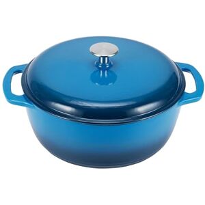 Amazon Basics Gepoedercoat gietijzeren ronde braadpan - 7L - Keukengerei Amazon Basics Gepoedercoat gietijzeren ronde braadpan - 7L - Keukengerei