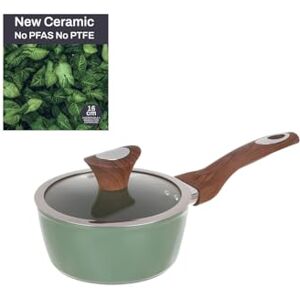 Kasanova keramische 16cm groene pan met deksel Kasanova keramische 16cm groene pan met deksel
