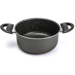 Alluflon Traditionele Italiaanse Sauteuse - Hardoise Steen Effect - 18cm Alluflon Traditionele Italiaanse Sauteuse - Hardoise Steen Effect - 18cm