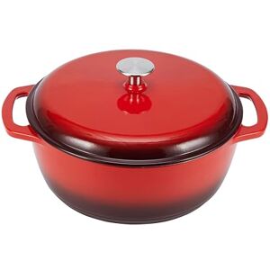 Amazon Basics Gietijzeren Dutch Oven - 5,6L - Rood - Dutch Oven Amazon Basics Gietijzeren Dutch Oven - 5,6L - Rood - Dutch Oven