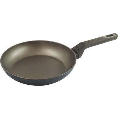 Zanetti , Gesmede pan met hoge dikte van de aarde, pan met antiaanbaklaag van aluminium, geschikt voor alle warmtebronnen, inclusief inductie, soft-touch handgreep in houtlook, diameter 22 cm, Zanetti , Gesmede pan met hoge dikte van de aarde, pan met antiaanbaklaag van aluminium, geschikt voor alle warmtebronnen, inclusief inductie, soft-touch handgreep in houtlook, diameter 22 cm,