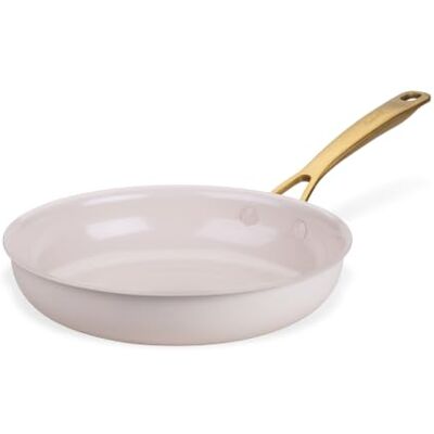 FACKELMANN x Pamela Rijp braadpan Ø 24 cm, van gerecycled aluminium met PFAS-vrije keramische coating, geschikt voor alle warmtebronnen, pastelbeige FACKELMANN x Pamela Rijp braadpan Ø 24 cm, van gerecycled aluminium met PFAS-vrije keramische coating, geschikt voor alle warmtebronnen, pastelbeige