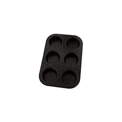 Pradel Excellence Bakvorm voor 6 muffins van koolstofstaal, anti-aanbaklaag, bakaccessoires voor kulinaire bereiding Oven- en vaatwasmachinebestendig 26,5 x 18 x 3 cm Zwart Pradel Excellence Bakvorm voor 6 muffins van koolstofstaal, anti-aanbaklaag, bakaccessoires voor kulinaire bereiding Oven- en vaatwasmachinebestendig 26,5 x 18 x 3 cm Zwart