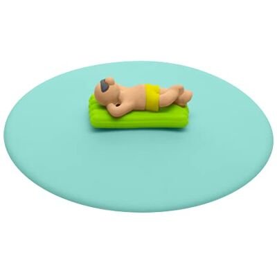 Lurch 210845 Mijn deksel Beach Boys Matze matras, glazen afdekking gemaakt van BPA-vrij premium platina silicone, Ø 10,5 cm Lurch 210845 Mijn deksel Beach Boys Matze matras, glazen afdekking gemaakt van BPA-vrij premium platina silicone, Ø 10,5 cm