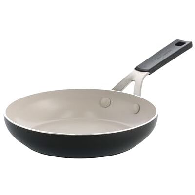 KitchenAid Aluminium Koekenpan Keramisch Antiaanbak, 20 cm, PFAS-Vrij, Inductiegeschikt, RVS-Greep, Ovenbestendig, Vaatwasmachinebestendig, Zwart KitchenAid Aluminium Koekenpan Keramisch Antiaanbak, 20 cm, PFAS-Vrij, Inductiegeschikt, RVS-Greep, Ovenbestendig, Vaatwasmachinebestendig, Zwart