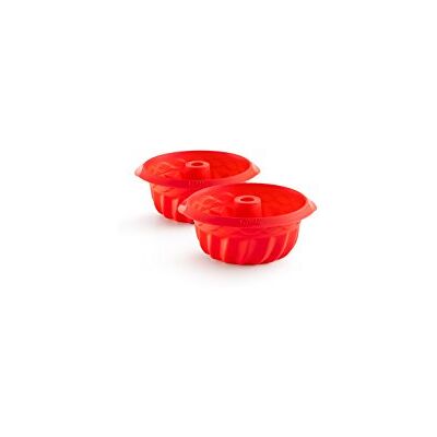 Lékué Siliconen mini Savarin mallen, set van 2 Lékué Siliconen mini Savarin mallen, set van 2