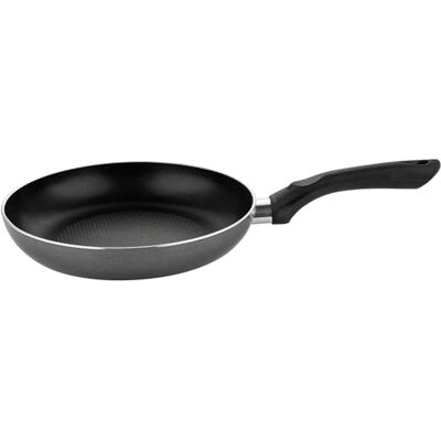 Florina Maja Aluminium Frying pan, 24 cm Diameter, Induction pan, Non-Stick Coating, Universal pan, Suitable for Induction hobs, Gas hobs and Electric hobs (Black) Florina Maja Aluminium Frying pan, 24 cm Diameter, Induction pan, Non-Stick Coating, Universal pan, Suitable for Induction hobs, Gas hobs and Electric hobs (Black)