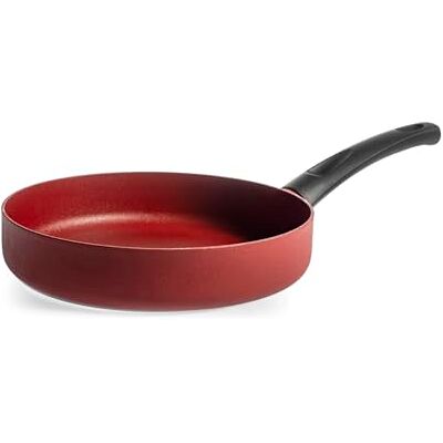 H&H Absolute Red Anti-aanbakpan 28 cm Aluminium met Pfluon-Bekleding Voor Alle Vuurtypes, Inclusief Inductie Duurzaam en Stijlvol H&H Absolute Red Anti-aanbakpan 28 cm Aluminium met Pfluon-Bekleding Voor Alle Vuurtypes, Inclusief Inductie Duurzaam en Stijlvol