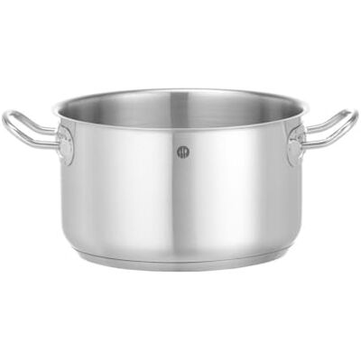 HENDI Kookpan, medium, zonder deksel, vleespan, geschikt voor gasfornuizen, inductiekookplaten, elektrische kookplaten, keramische kookplaten, vaatwasmachinebestendig, 3,5L, ø200x(H)115mm, RVS HENDI Kookpan, medium, zonder deksel, vleespan, geschikt voor gasfornuizen, inductiekookplaten, elektrische kookplaten, keramische kookplaten, vaatwasmachinebestendig, 3,5L, ø200x(H)115mm, RVS